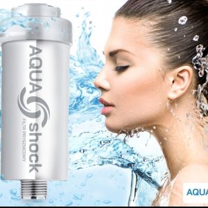 AQUA Shock Shower Water Filter – Chrome (Silver)